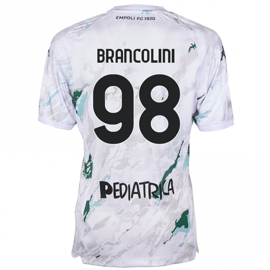 Kids Football Federico Brancolini #98 Grey Away Jersey 2024/25 T-Shirt Canada