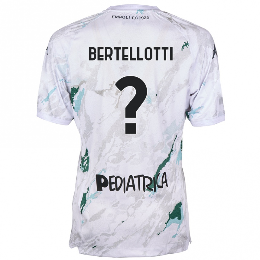 Kids Football Giacomo Bertellotti #0 Grey Away Jersey 2024/25 T-Shirt Canada