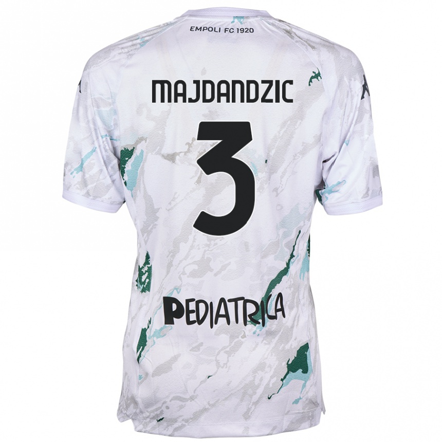 Kids Football Patrik Majdandzic #3 Grey Away Jersey 2024/25 T-Shirt Canada