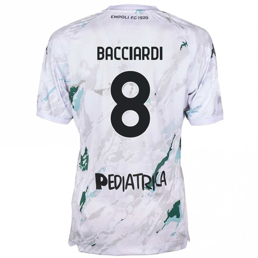 Kids Football Andrea Bacciardi #8 Grey Away Jersey 2024/25 T-Shirt Canada