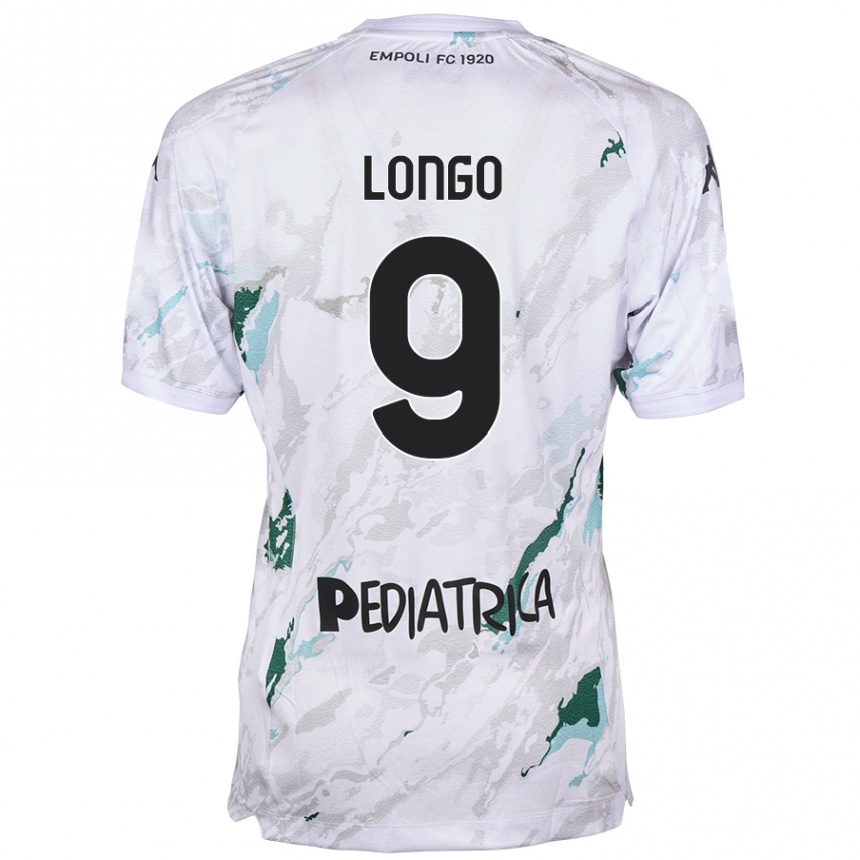 Kids Football Mattia Longo #9 Grey Away Jersey 2024/25 T-Shirt Canada