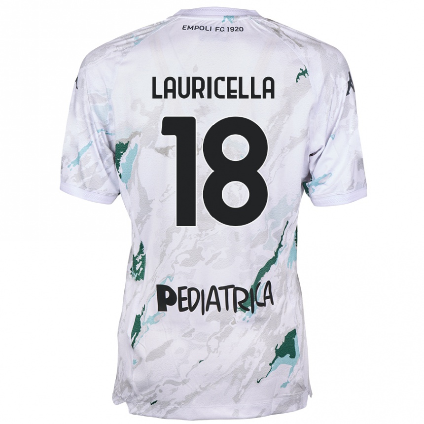 Kids Football Giovanni Lauricella #18 Grey Away Jersey 2024/25 T-Shirt Canada