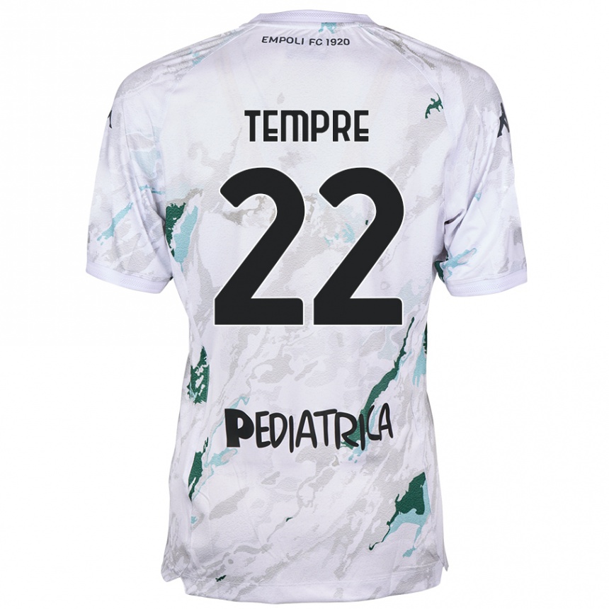 Kids Football Michele Tempre #22 Grey Away Jersey 2024/25 T-Shirt Canada