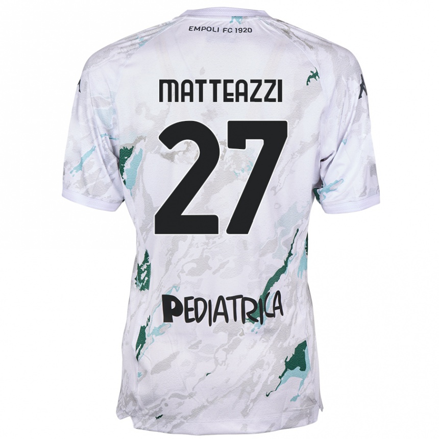 Kids Football Ernesto Matteazzi #27 Grey Away Jersey 2024/25 T-Shirt Canada