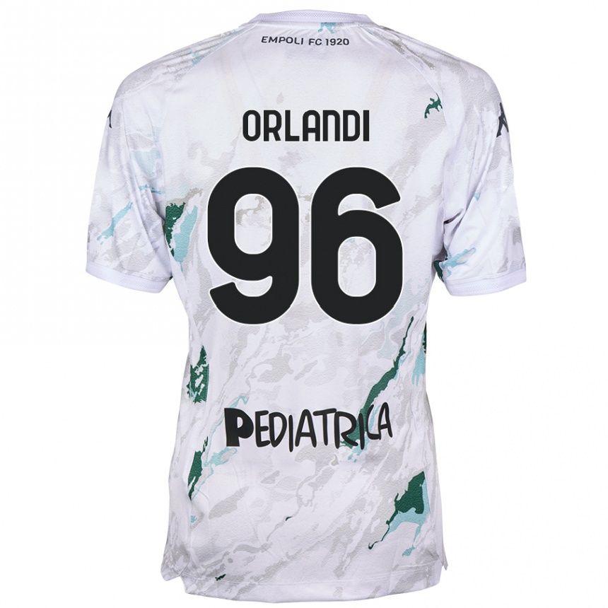 Kids Football Andrea Orlandi #96 Grey Away Jersey 2024/25 T-Shirt Canada