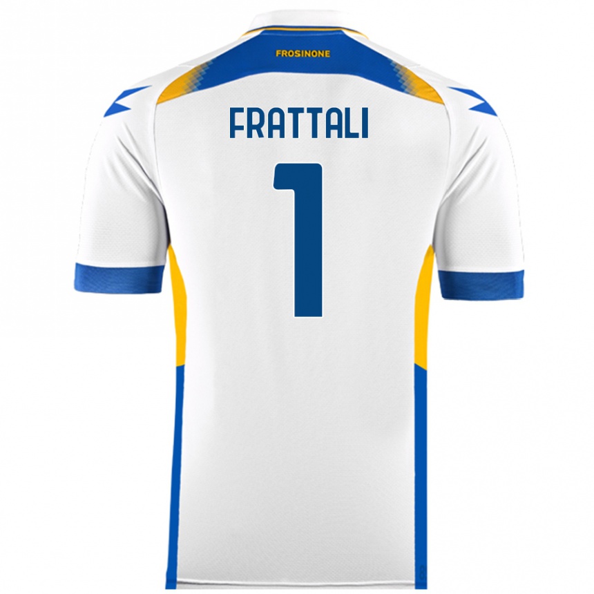 Enfant Football Maillot Pierluigi Frattali #1 Blanc Tenues Extérieur 2024/25 Canada