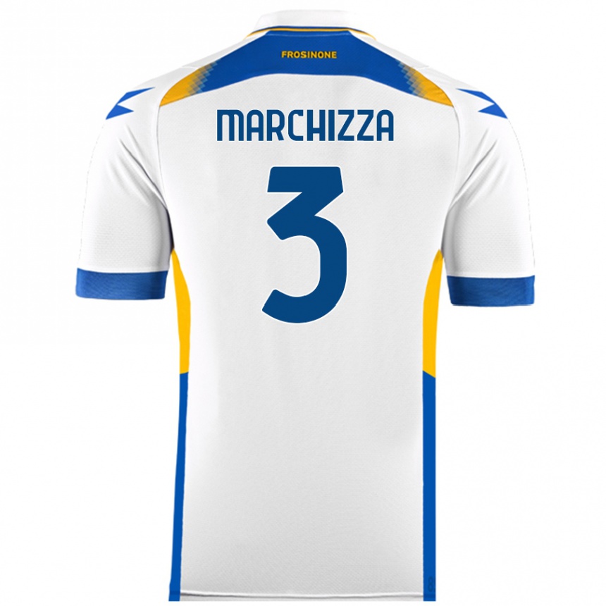 Enfant Football Maillot Riccardo Marchizza #3 Blanc Tenues Extérieur 2024/25 Canada