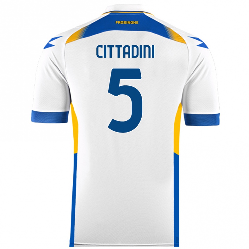 Enfant Football Maillot Giorgio Cittadini #5 Blanc Tenues Extérieur 2024/25 Canada