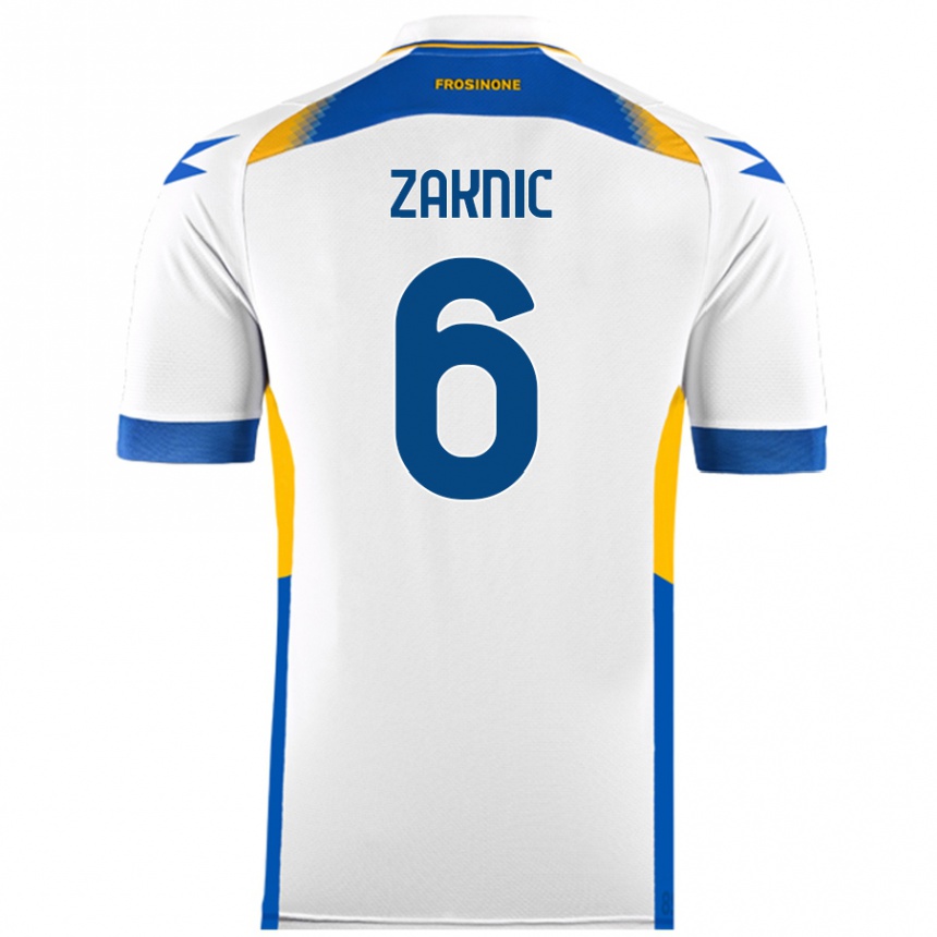 Enfant Football Maillot Lazar Zaknic #6 Blanc Tenues Extérieur 2024/25 Canada