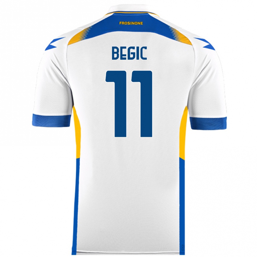 Enfant Football Maillot Tjas Begic #11 Blanc Tenues Extérieur 2024/25 Canada