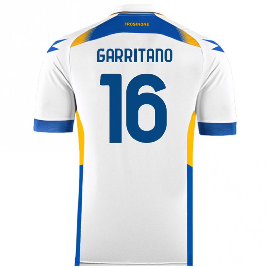 Enfant Football Maillot Luca Garritano #16 Blanc Tenues Extérieur 2024/25 Canada