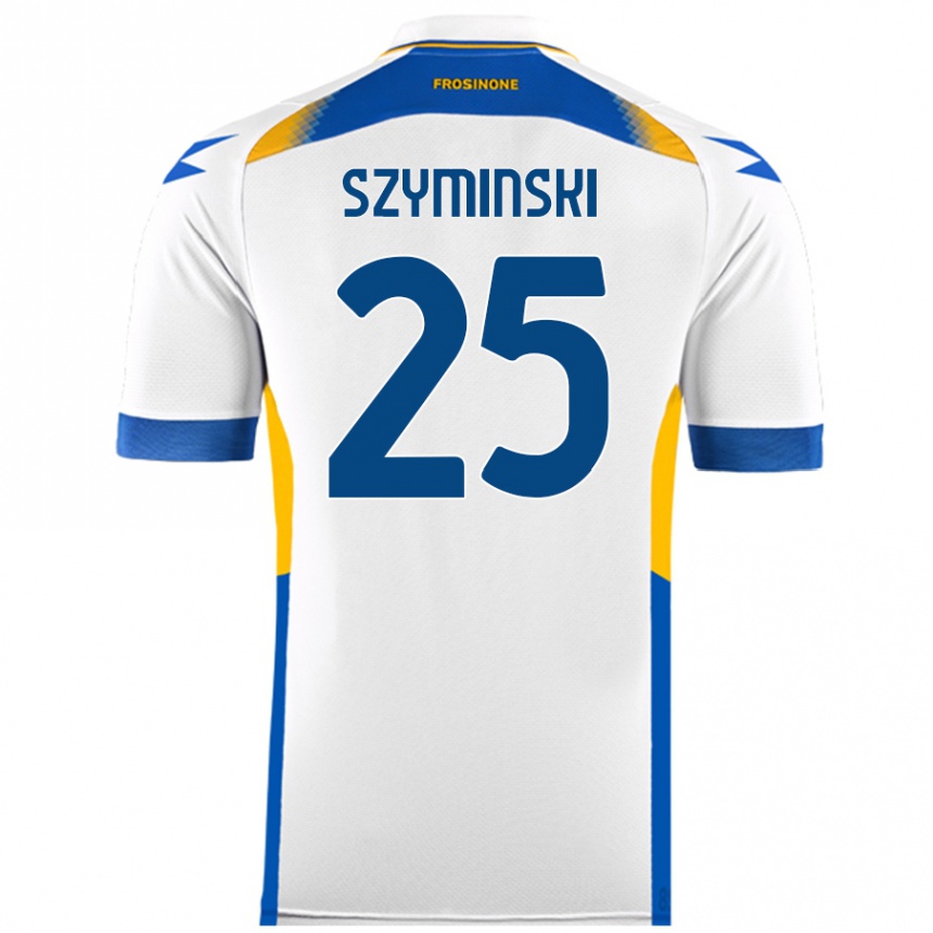 Kids Football Przemyslaw Szyminski #25 White Away Jersey 2024/25 T-Shirt Canada