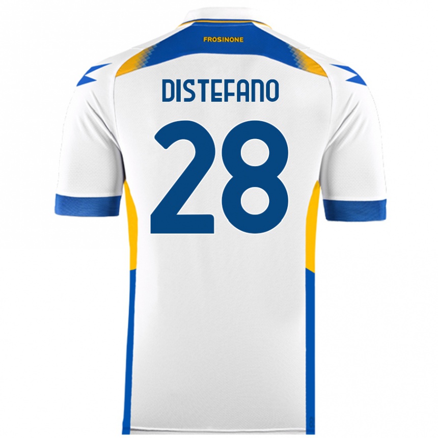 Enfant Football Maillot Filippo Distefano #28 Blanc Tenues Extérieur 2024/25 Canada