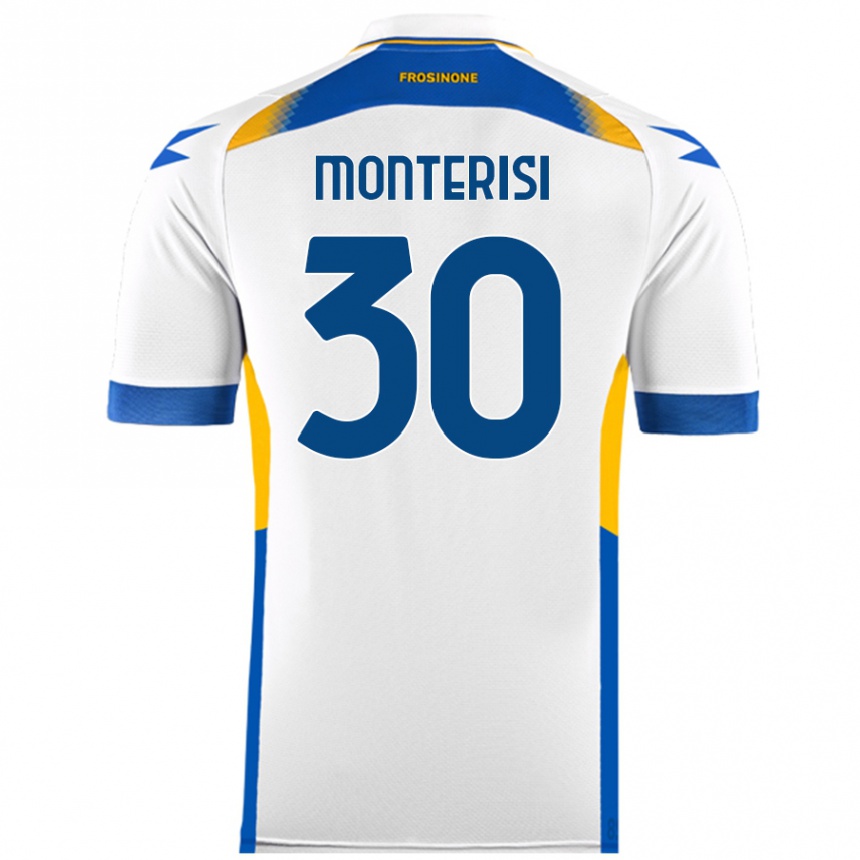 Enfant Football Maillot Ilario Monterisi #30 Blanc Tenues Extérieur 2024/25 Canada