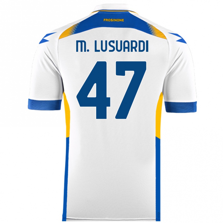 Enfant Football Maillot Mateus Lusuardi #47 Blanc Tenues Extérieur 2024/25 Canada