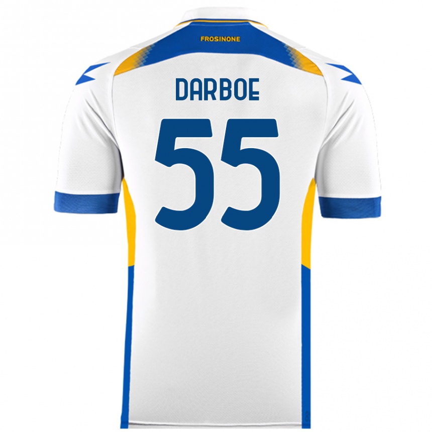 Enfant Football Maillot Ebrima Darboe #55 Blanc Tenues Extérieur 2024/25 Canada