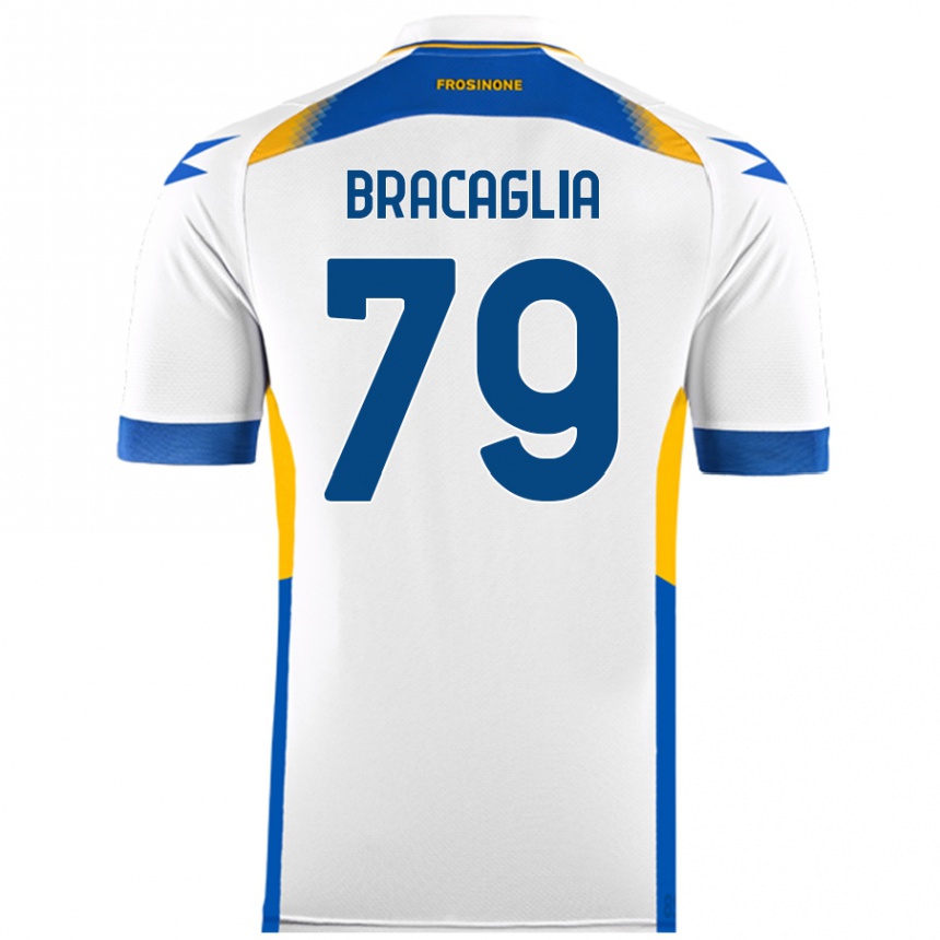 Enfant Football Maillot Gabriele Bracaglia #79 Blanc Tenues Extérieur 2024/25 Canada