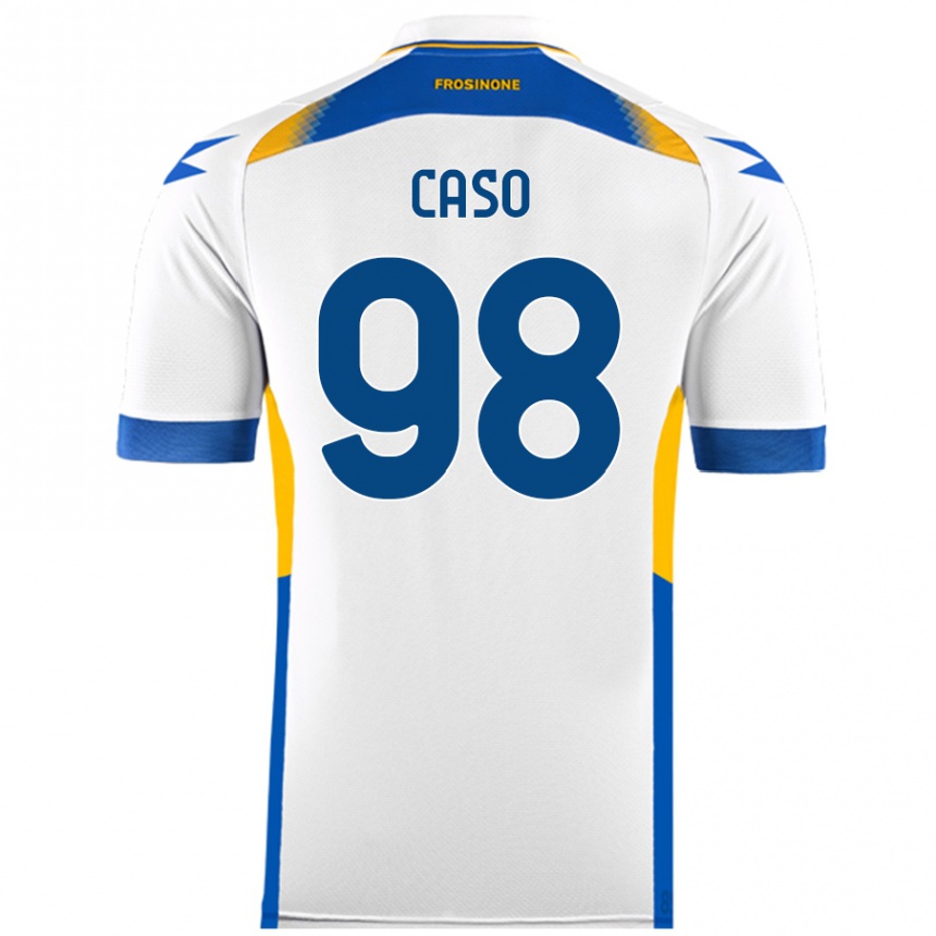 Kids Football Giuseppe Caso #98 White Away Jersey 2024/25 T-Shirt Canada