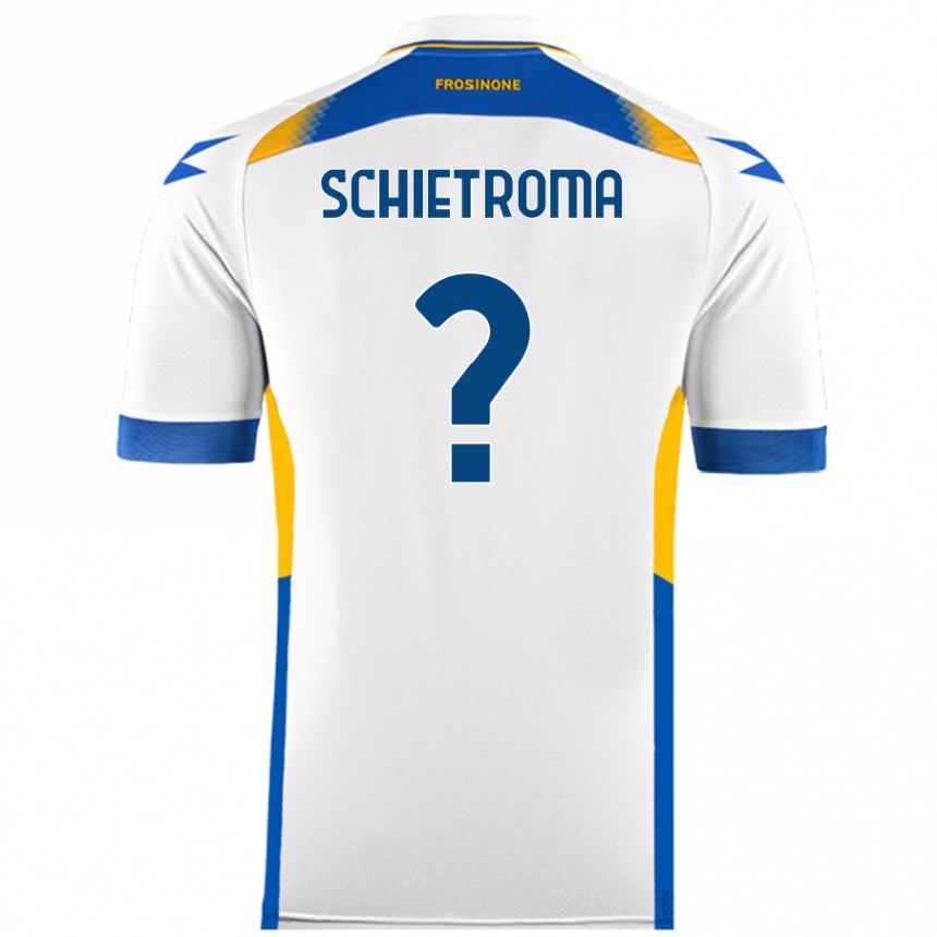 Enfant Football Maillot Lorenzo Schietroma #0 Blanc Tenues Extérieur 2024/25 Canada