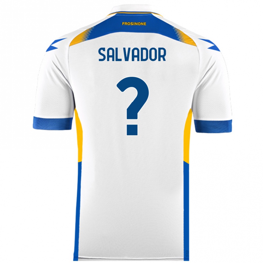 Enfant Football Maillot Edoardo Salvador #0 Blanc Tenues Extérieur 2024/25 Canada