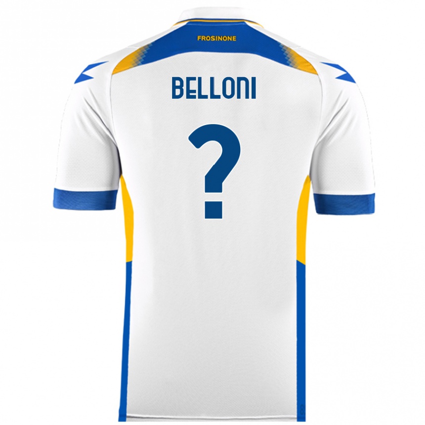 Enfant Football Maillot Nicholas Belloni #0 Blanc Tenues Extérieur 2024/25 Canada