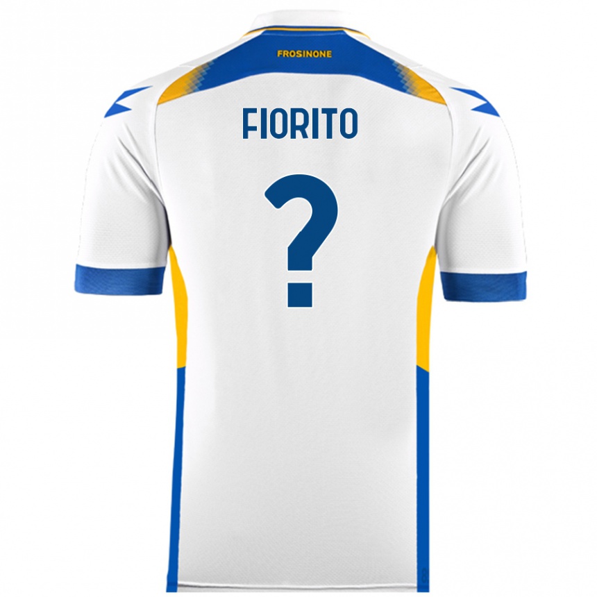 Enfant Football Maillot Loris Fiorito #0 Blanc Tenues Extérieur 2024/25 Canada