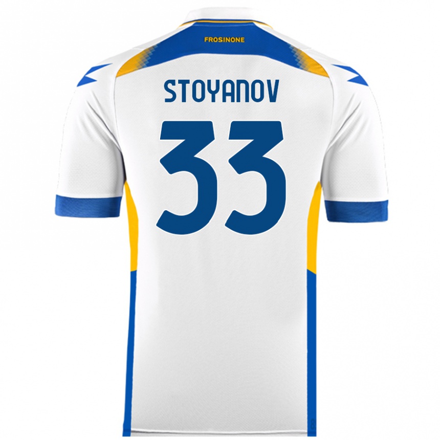 Enfant Football Maillot Steliyan Stoyanov #33 Blanc Tenues Extérieur 2024/25 Canada