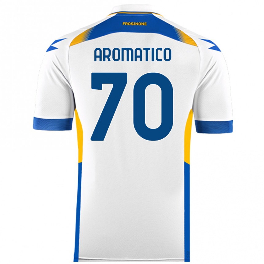 Enfant Football Maillot Raul Aromatico #70 Blanc Tenues Extérieur 2024/25 Canada