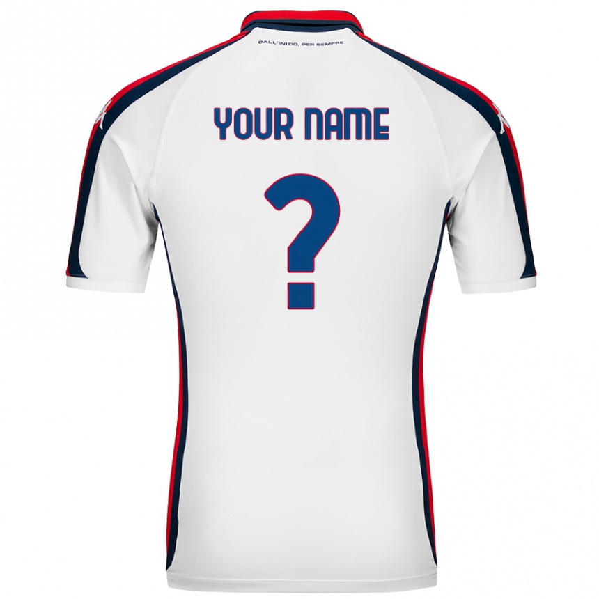 Kids Football Your Name #0 White Away Jersey 2024/25 T-Shirt Canada