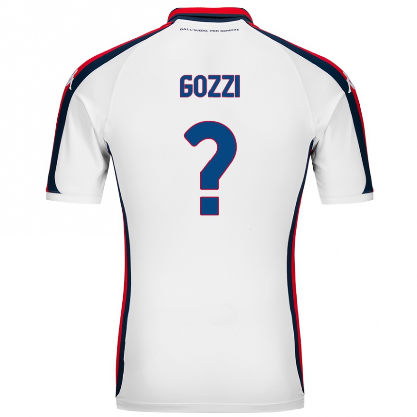 Kids Football Paolo Gozzi #0 White Away Jersey 2024/25 T-Shirt Canada