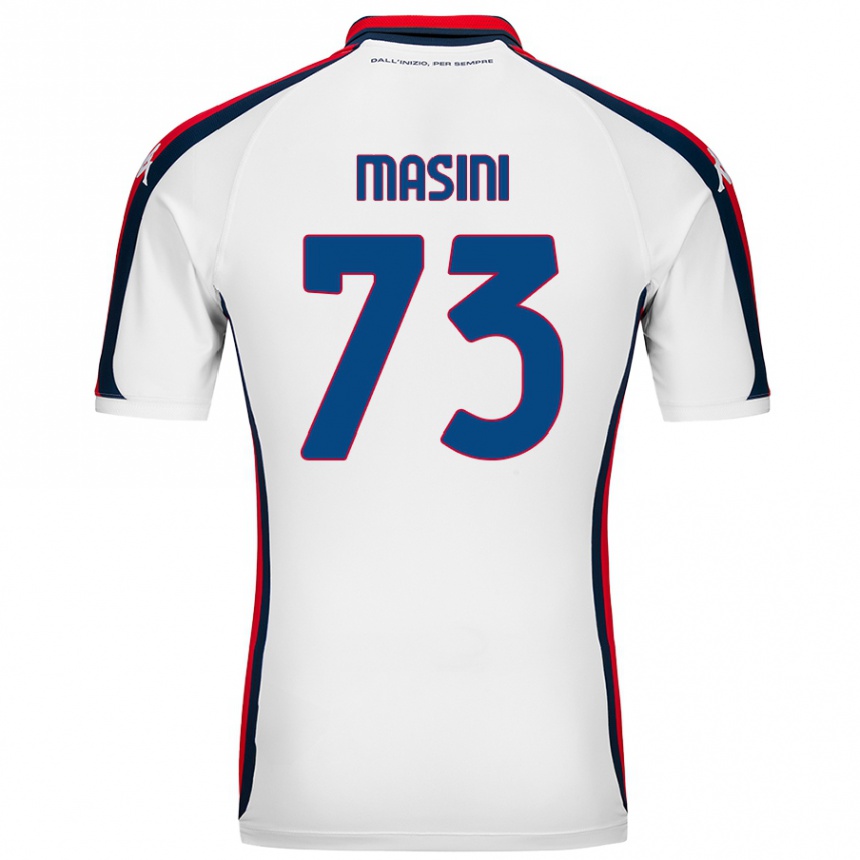 Kids Football Patrizio Masini #73 White Away Jersey 2024/25 T-Shirt Canada