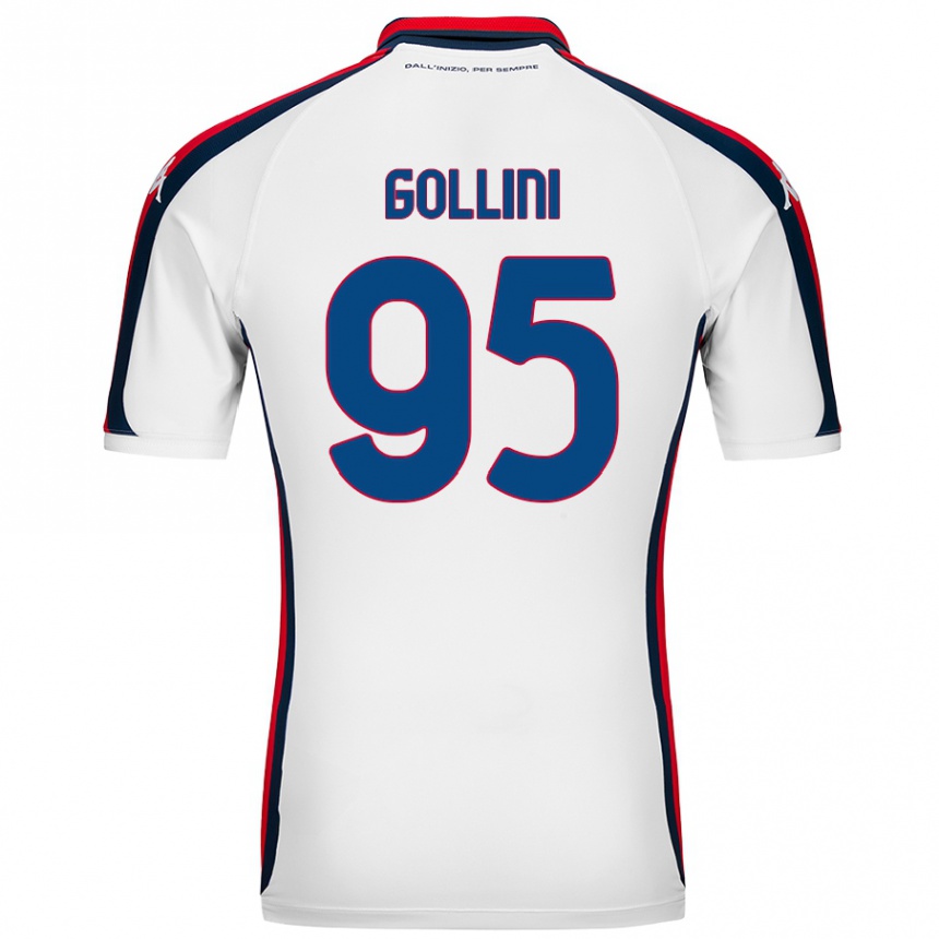 Kids Football Pierluigi Gollini #95 White Away Jersey 2024/25 T-Shirt Canada