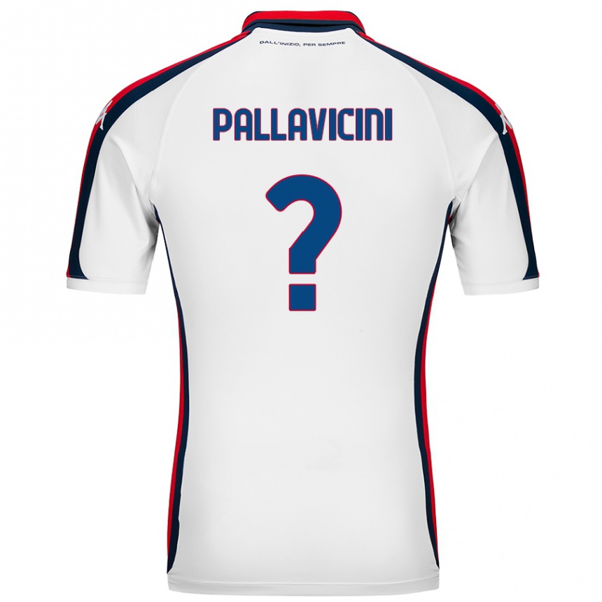 Kids Football Matteo Pallavicini #0 White Away Jersey 2024/25 T-Shirt Canada