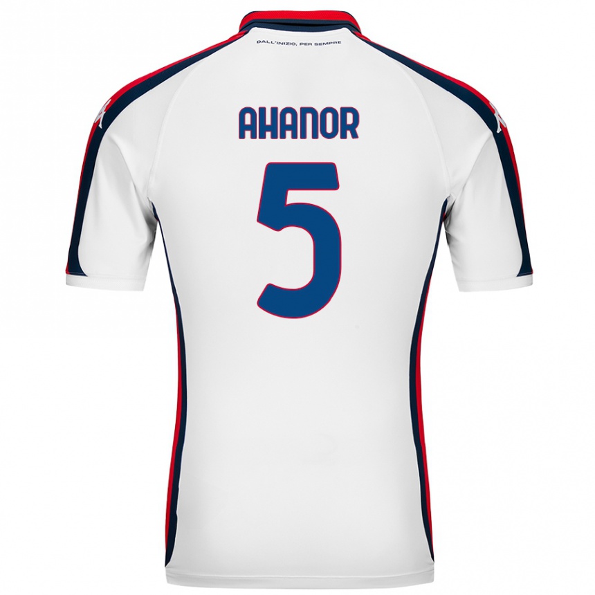 Kids Football Honest Ahanor #5 White Away Jersey 2024/25 T-Shirt Canada