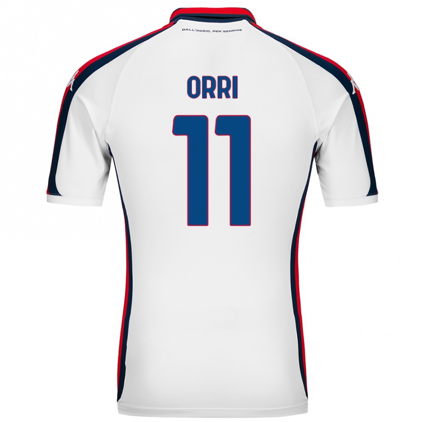 Kids Football Ágúst Orri Thorsteinsson #11 White Away Jersey 2024/25 T-Shirt Canada