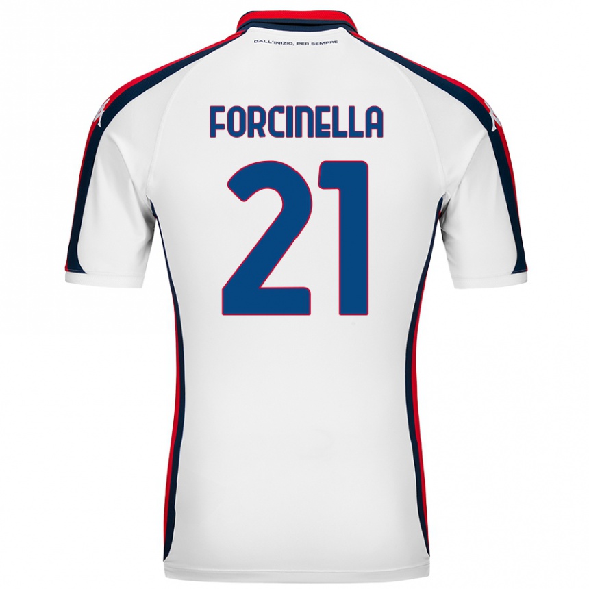 Kids Football Camilla Forcinella #21 White Away Jersey 2024/25 T-Shirt Canada