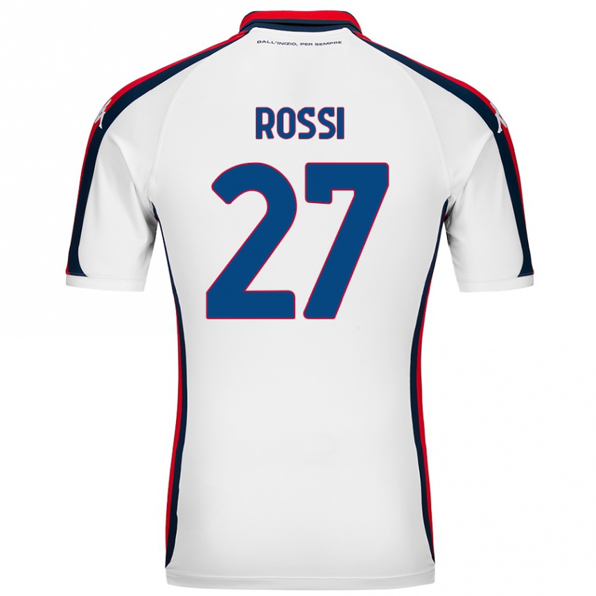 Kids Football Lucrezia Rossi #27 White Away Jersey 2024/25 T-Shirt Canada