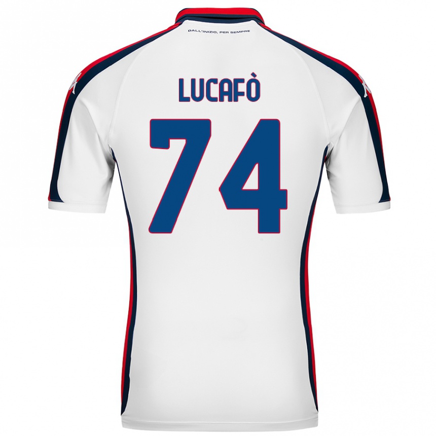 Kids Football Sara Lucafò #74 White Away Jersey 2024/25 T-Shirt Canada