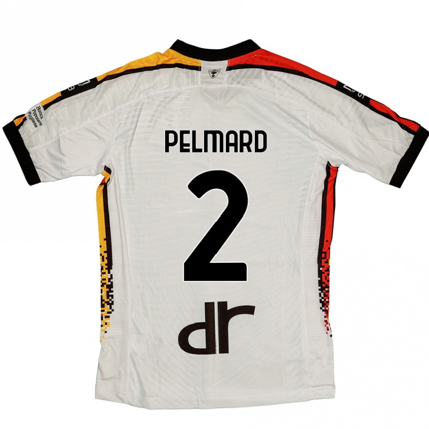 Kids Football Andy Pelmard #2 White Black Away Jersey 2024/25 T-Shirt Canada