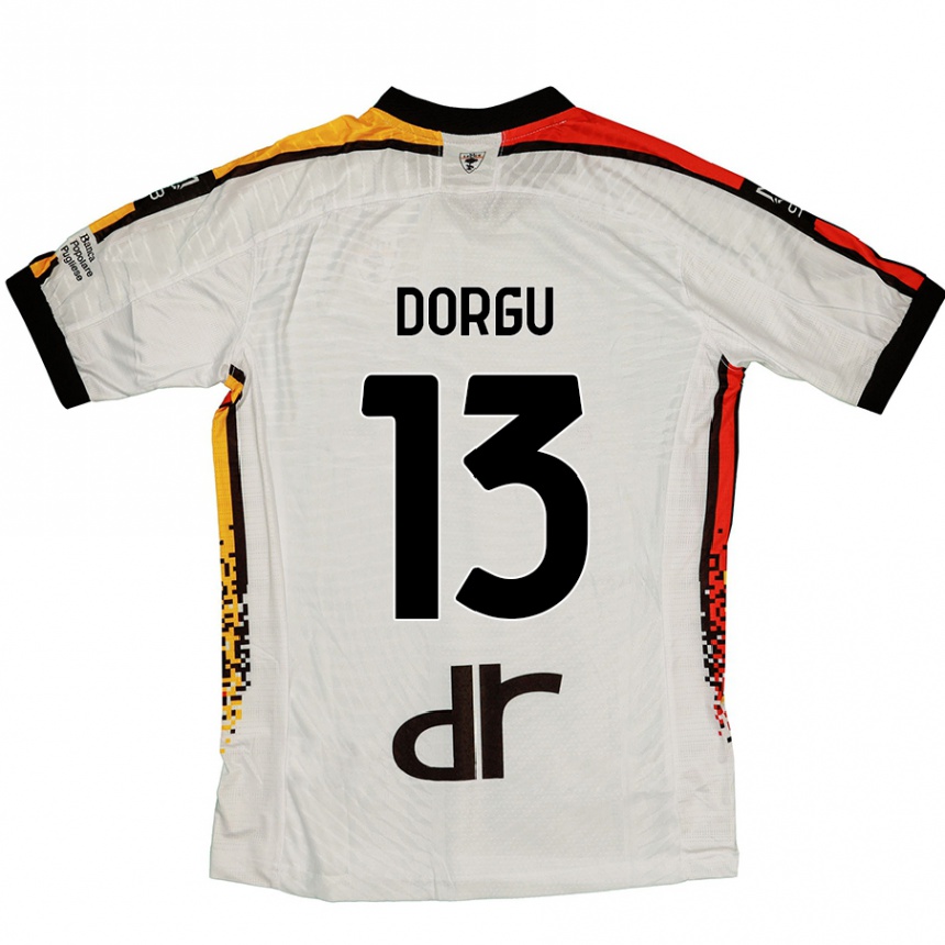 Kids Football Patrick Dorgu #13 White Black Away Jersey 2024/25 T-Shirt Canada