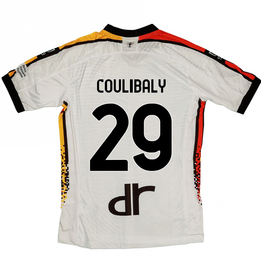 Kids Football Lassana Coulibaly #29 White Black Away Jersey 2024/25 T-Shirt Canada