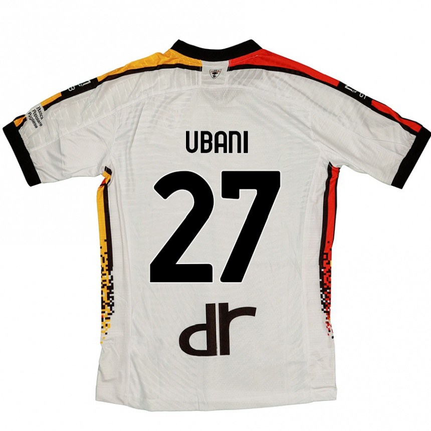 Kids Football Marlon Ubani #27 White Black Away Jersey 2024/25 T-Shirt Canada