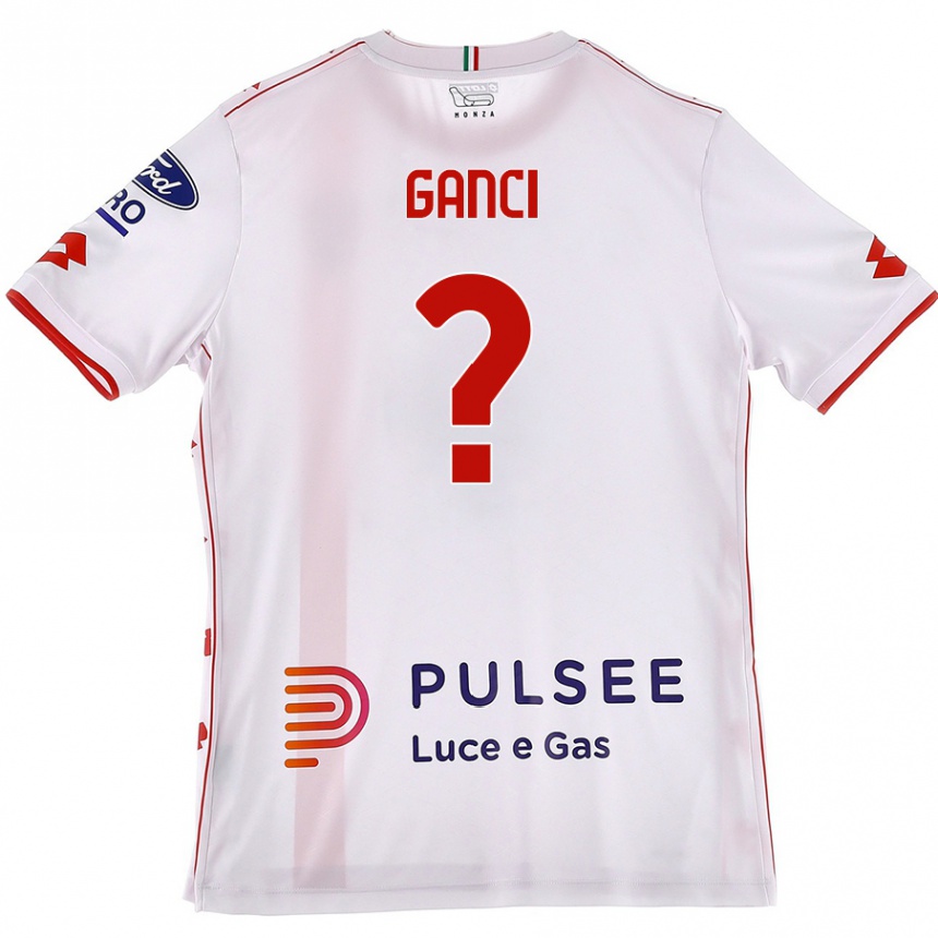 Enfant Football Maillot Daniele Ganci #0 Blanc Rouge Tenues Extérieur 2024/25 Canada