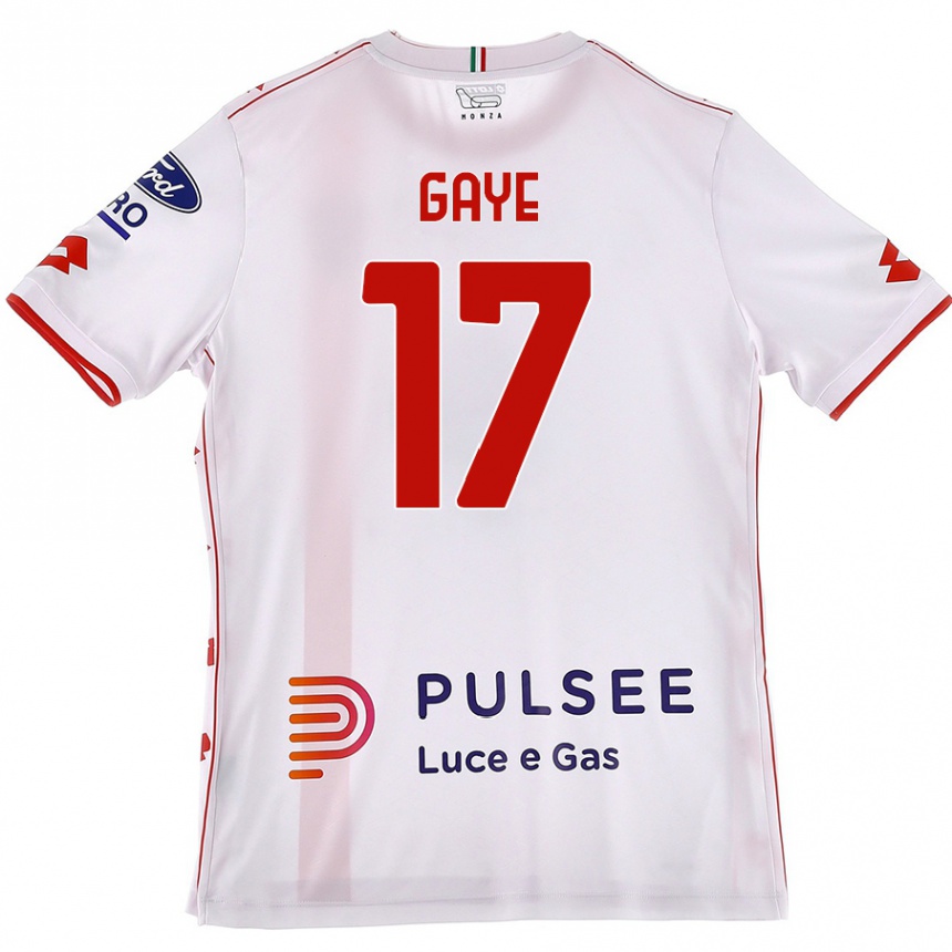 Enfant Football Maillot Mamadou Gaye #17 Blanc Rouge Tenues Extérieur 2024/25 Canada