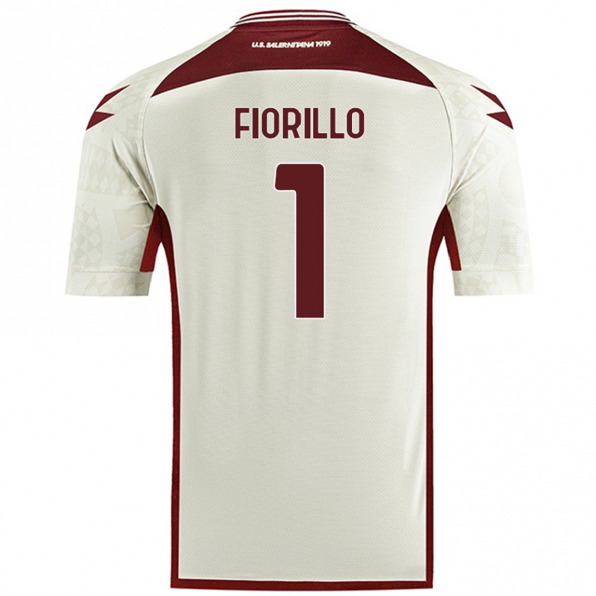 Enfant Football Maillot Vincenzo Fiorillo #1 Couleur Crème Tenues Extérieur 2024/25 Canada