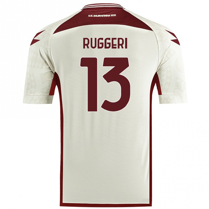 Enfant Football Maillot Fabio Ruggeri #13 Couleur Crème Tenues Extérieur 2024/25 Canada