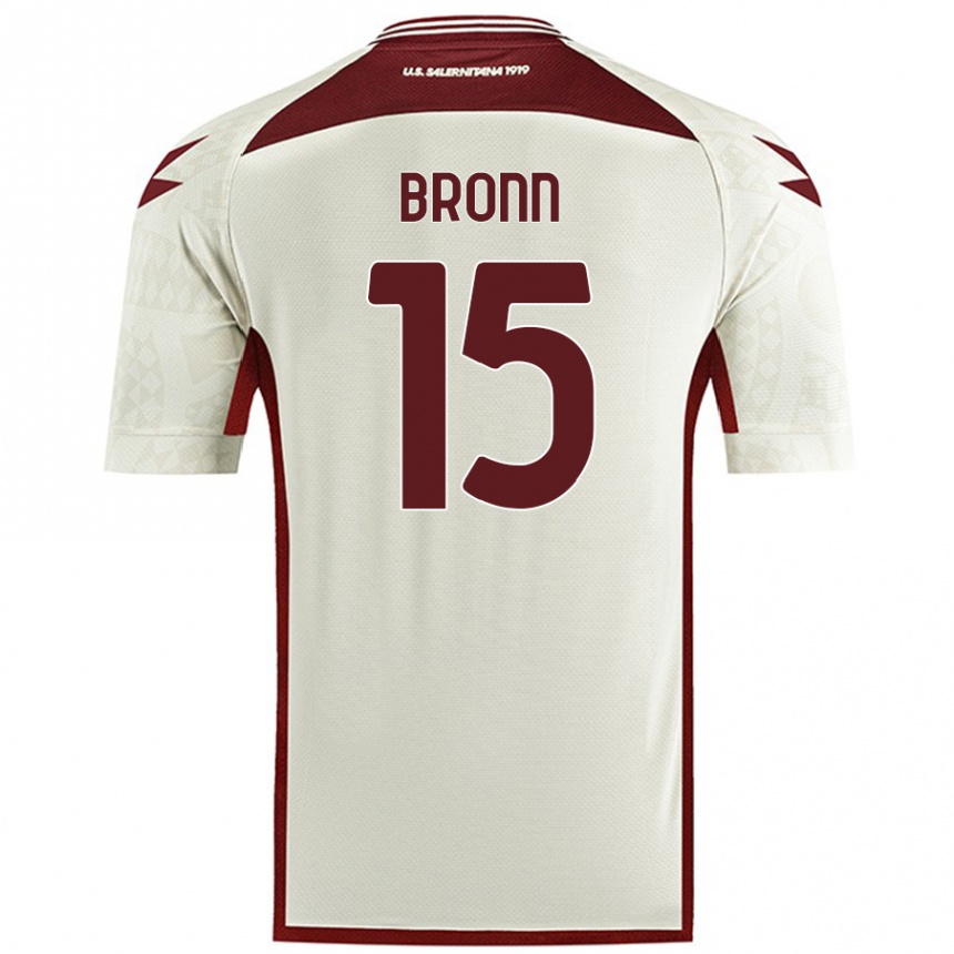 Enfant Football Maillot Dylan Bronn #15 Couleur Crème Tenues Extérieur 2024/25 Canada