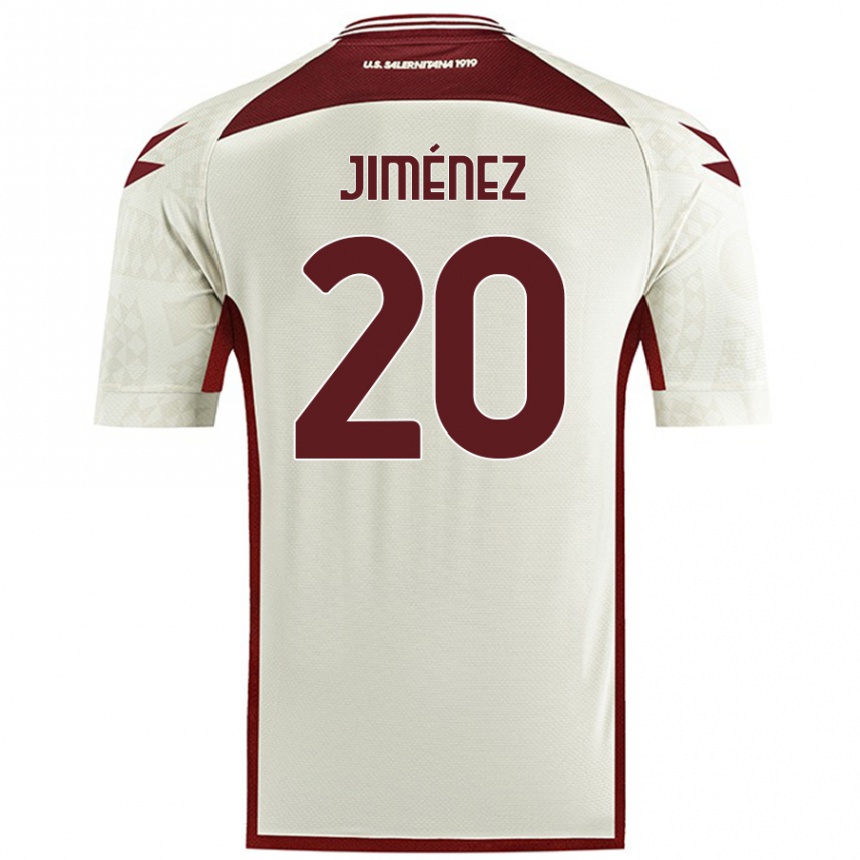 Enfant Football Maillot Kaleb Jiménez #20 Couleur Crème Tenues Extérieur 2024/25 Canada