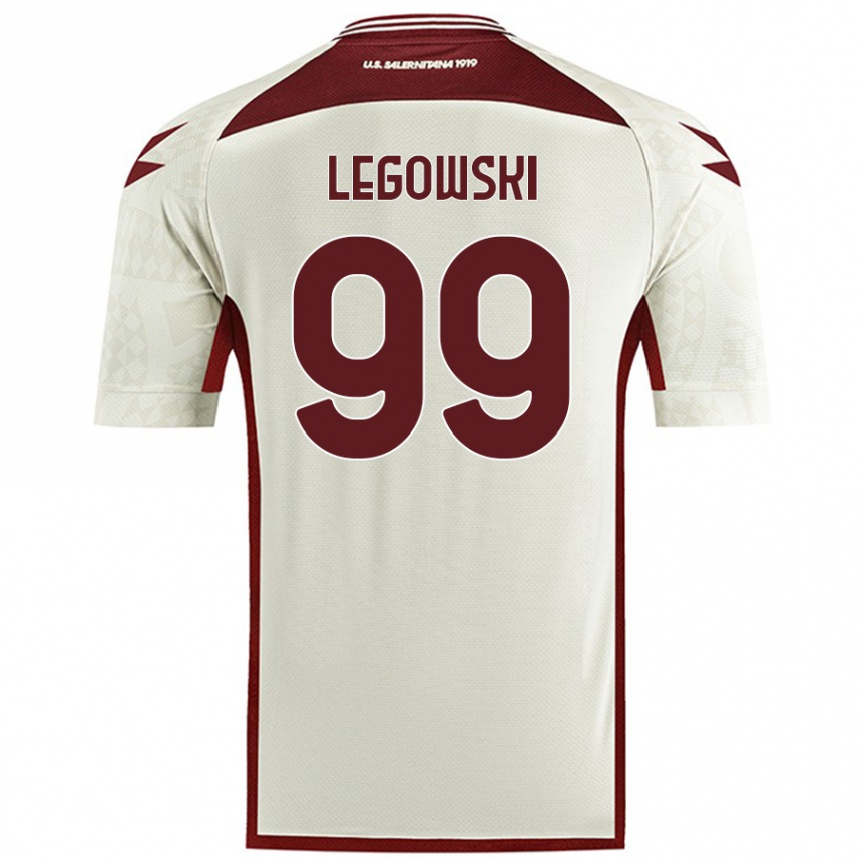 Kids Football Mateusz Legowski #99 Cream Color Away Jersey 2024/25 T-Shirt Canada