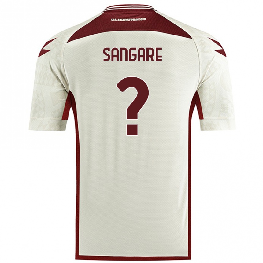 Kids Football Karim Sangare #0 Cream Color Away Jersey 2024/25 T-Shirt Canada